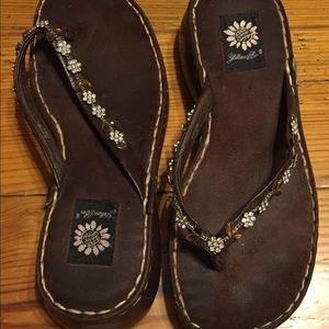 Yellow Box Rhythm sandals!!!