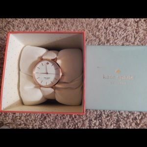 Kate Spade rose gold and white watch WITH TAGS