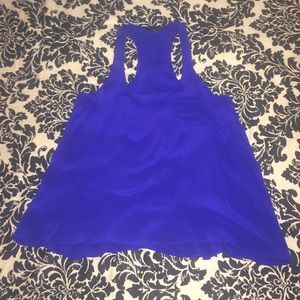 Forever 21 Royal Blue 100% Silk Tank