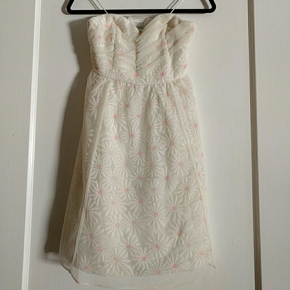 Worn once! BHLDN Hitherto Strapless dress - Picture 3 of 4