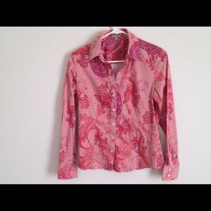 Long sleeve floral top by Ann Taylor