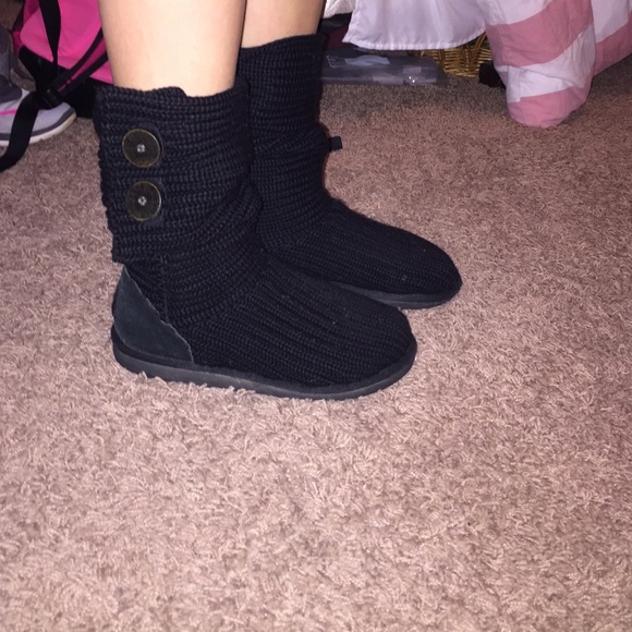 UGG black classic cardy women's boots