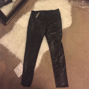 Leather leggings