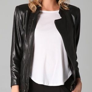 Theysken Theory Black Lambskin Jacket