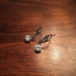 Cubic zirconia drop earrings