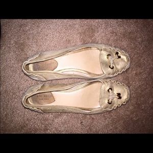 Kate spade gold flats