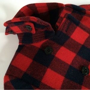 J.Crew Buffalo Check Peacoat