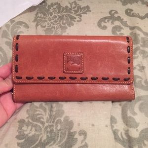 Dooney Bourke florentine checkbook wallet