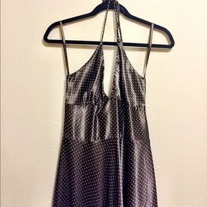 Polka dot halter dress
