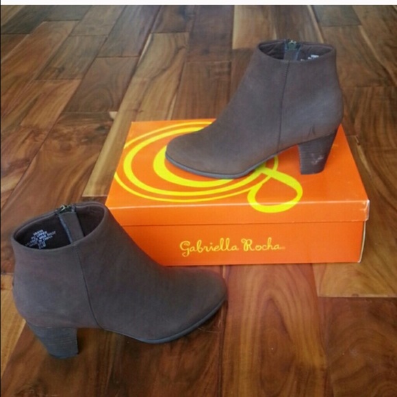 Chocolate brown booties