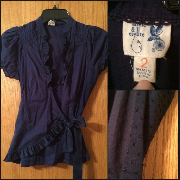 Navy Top - Picture 2 of 2