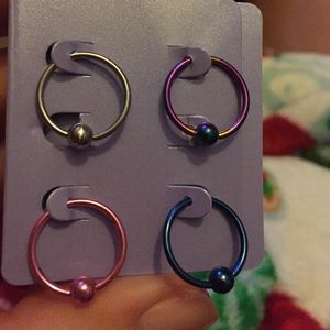 16g cartilage hoops rings