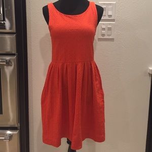 Deletta orange dress