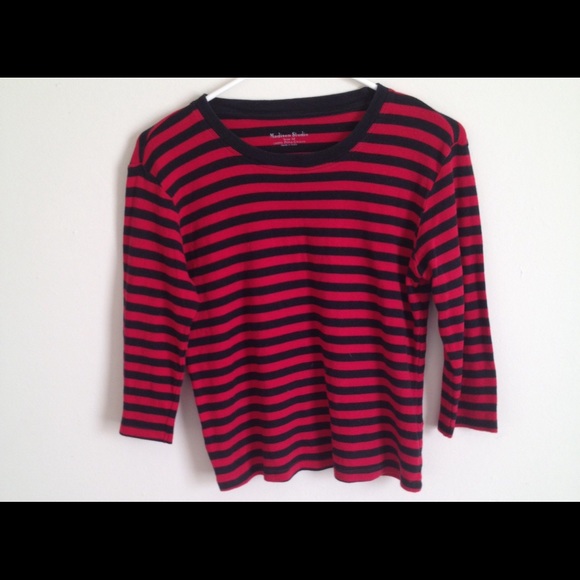 Long sleeve stripe top by Madison Studio