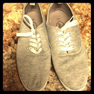 Gray sneakers