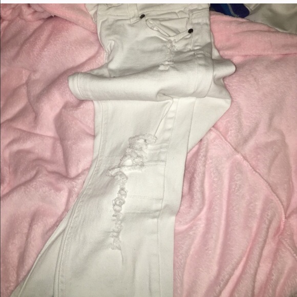 White Ripped Jeans Size 1