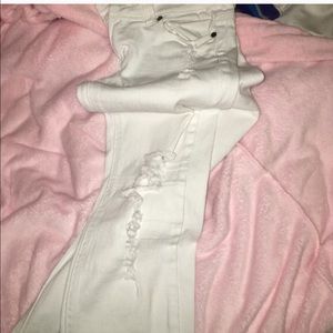 White Ripped Jeans Size 1