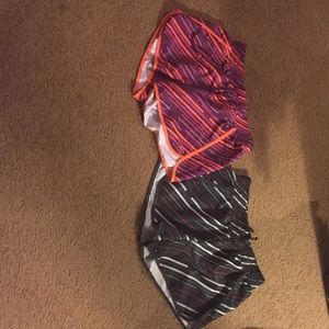 Two pairs of Large work out shorts