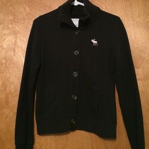 A&F button up sweater