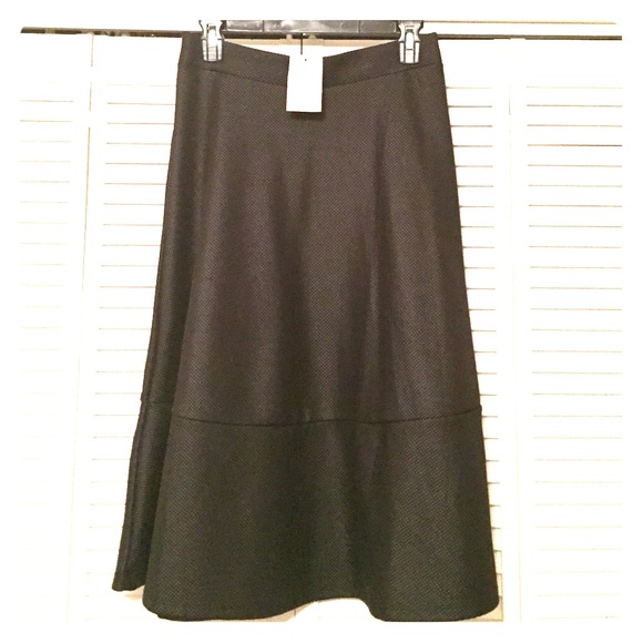 H&M black midi skirt
