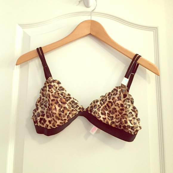 RARE VS Pink Cheetah Date Bralette