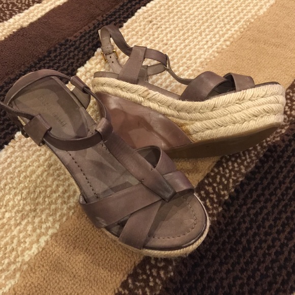 Authentic Miu Miu brown wedges