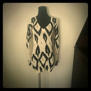 Aztec print sweater
