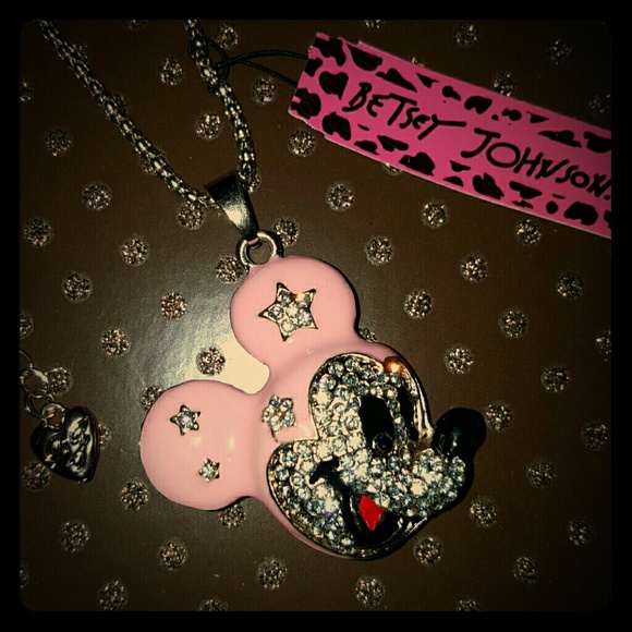 NWT Betsey Johnson Mickey Mouse Necklace