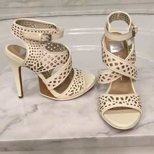 Cream Caged sandal