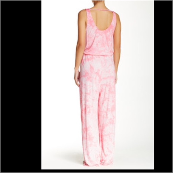 NWT New Some Days Lovin marble tie dye pink jumpsuit Jumper XS - Picture 5 of 15