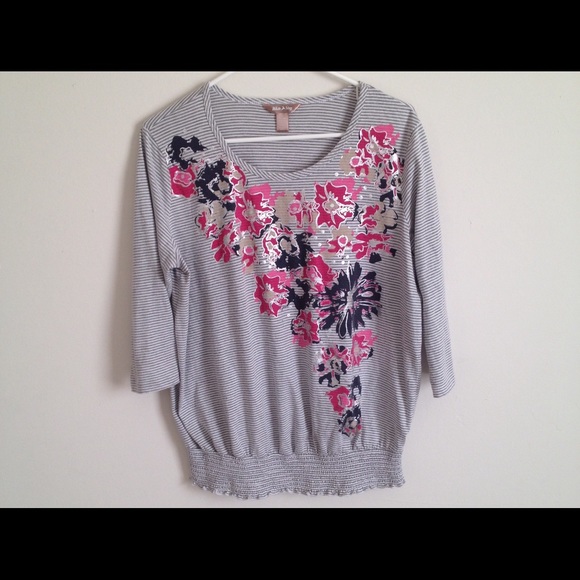 Long sleeve floral top by White Stag