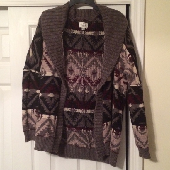 American Eagle Tribal Print Sweater