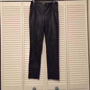 H&M Black Size 6 pleather leggings.