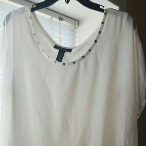 Style and Co white blouse. Worn once.