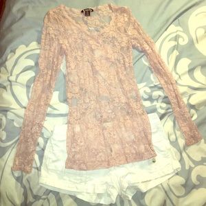 Long Sleeve Lace Shirt