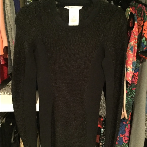 BCBG navy and grey sweater dress - Picture 2 of 3