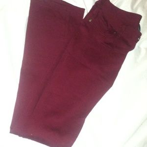 Maroon jeggings
