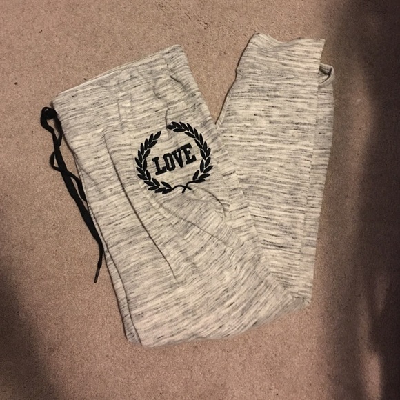 Heathered drawstring sweats