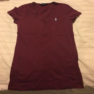 Burgundy Polo Tee