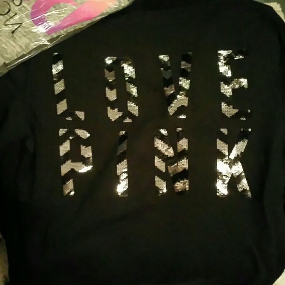 NWOT HTF RARE PINK bling hoodie - Picture 4 of 4