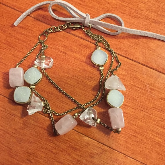 Absolutely gorgeous natural crystal/stone bracelet