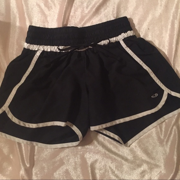 Black Champion running shorts