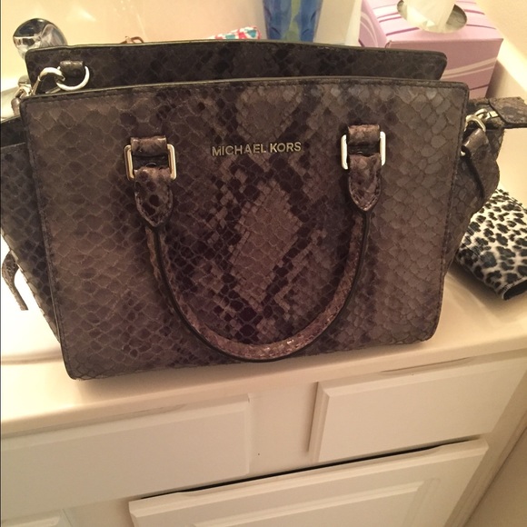 Michael Kors Snake skin Satchel