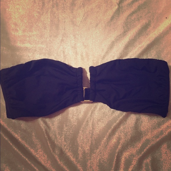 Mossimo black strapless bikini top