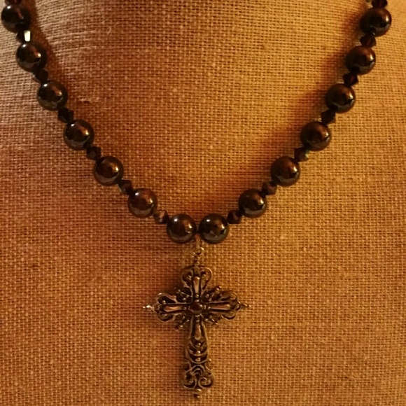 Garnet Necklace and earring set