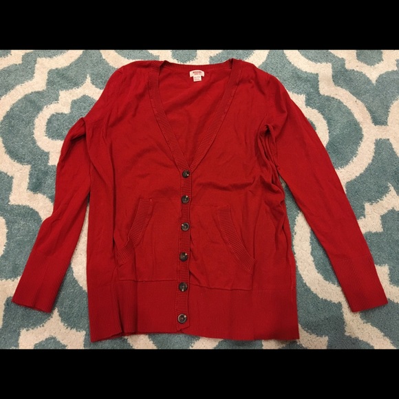 Red Mossimo Supply Co. Brand cardigan