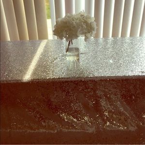 Silver Sequin tablecloth