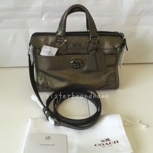 🌸 Coach Rhyder 24 Satchel in Metallic Brass 🌸