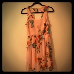 Light pink dress with flowers