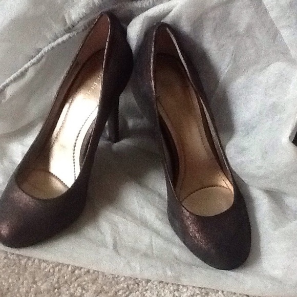 BCBG Bronze Heels
